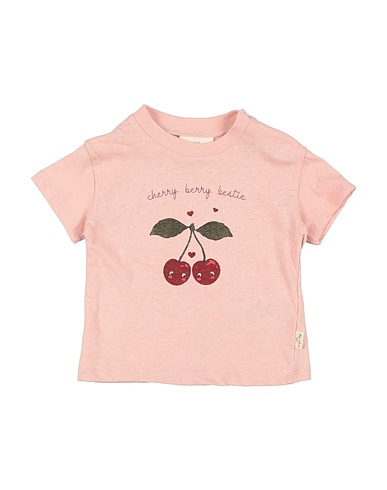 KONGES SLØJD T-shirt Pink 70% Organic cotton, 30% Linen