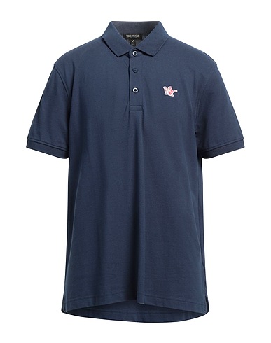 TRUE RELIGION Polo shirt Navy 100% Cotton