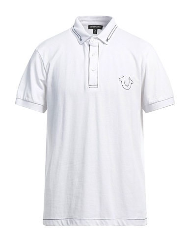 TRUE RELIGION Polo shirt White 100% Cotton