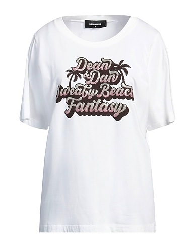 DSQUARED2 T-shirt Bianco 100% Cotone