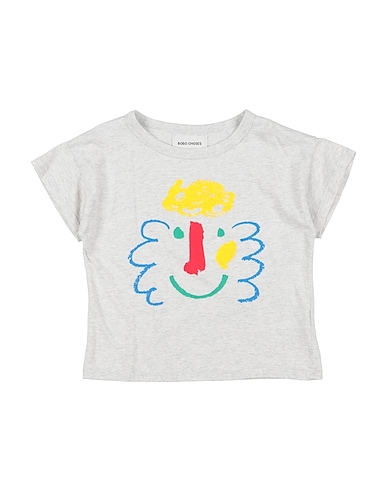 BOBO CHOSES T-shirt Light grey 88% Organic cotton, 12% Polyester