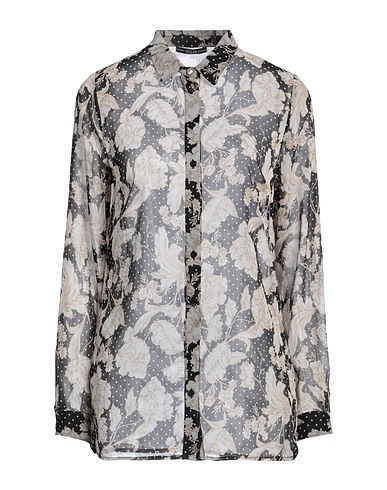 GUESS Chemises et chemisiers à fleurs Noir 100% Polyester