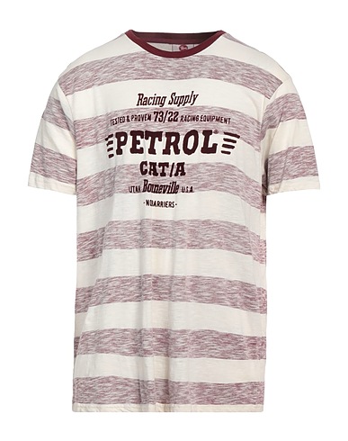 PETROL INDUSTRIES Co. T-shirt Burgundy 100% Cotton