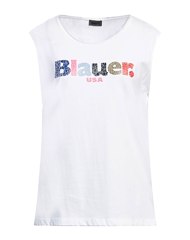BLAUER. T-shirt White 100% Cotton