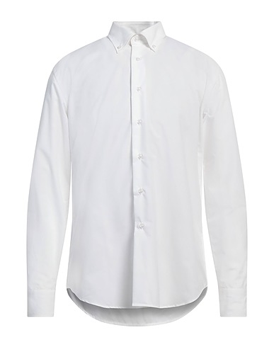 AT.P.CO Solid colour shirt White 50% Cotton, 50% Polyester