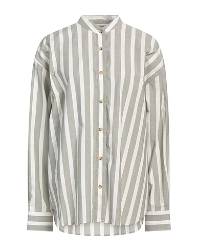 THE GARMENT Gestreiftes Hemd Grau 72% Organische Baumwolle, 23% Baumwolle, 5% Andere Fasern