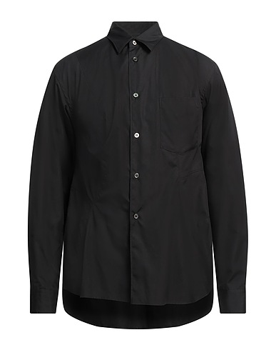 COMME des GARÇONS Solid color shirt Black 100% Cotton