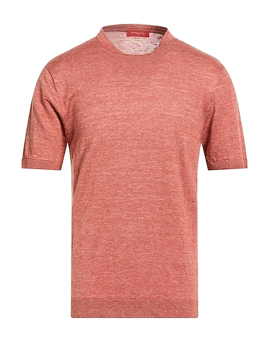 DANIELE FIESOLI Basic T-Shirt Camel 100% Linen