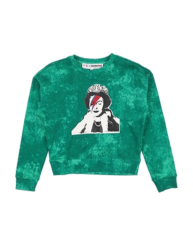 GUESS Sweatshirt Green 70% Cotton, 30% Polyester