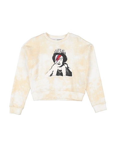 GUESS Sweatshirt Cream 70% Cotton, 30% Polyester