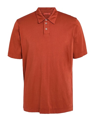 DANIELE FIESOLI Polo Ruggine 100% Cotone