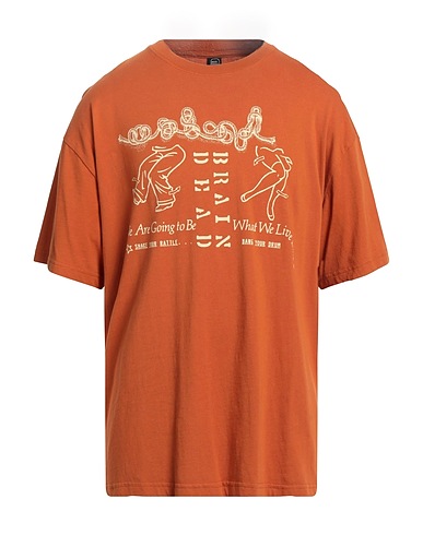 BRAIN DEAD Ｔシャツ 赤茶色 コットン 100%