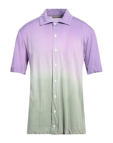 DANIELE FIESOLI Shirts Lilac 66% Cupro, 34% Cotton