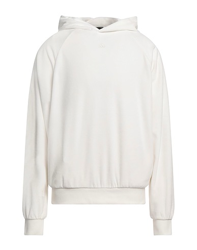 ADIDAS Hooded track jacket  White 75% Cotton, 25% Recycled polyester
