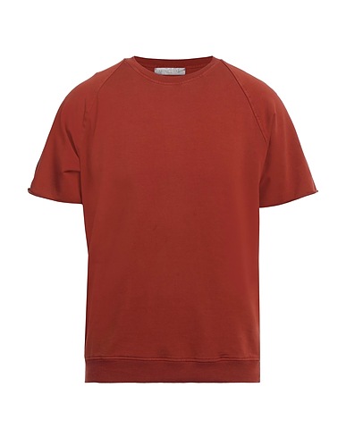 DANIELE FIESOLI Sweatshirt Ziegelrot 95% Baumwolle, 5% Elastan