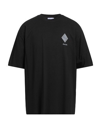 AMISH SUPPLIES T-shirt Nero 100% Cotone