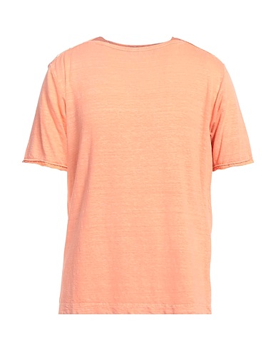 DANIELE FIESOLI Basic T-Shirt Lachs 92% Leinen, 8% Elastan