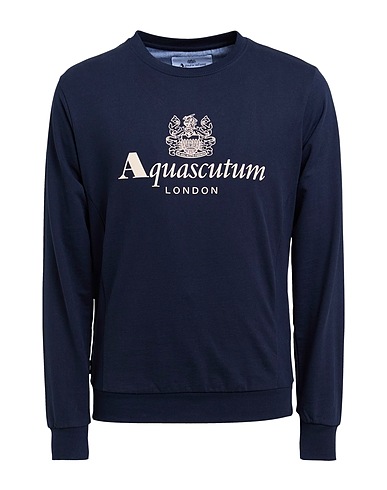 AQUASCUTUM ACTIVE Sweat-shirt Bleu nuit 100% Coton