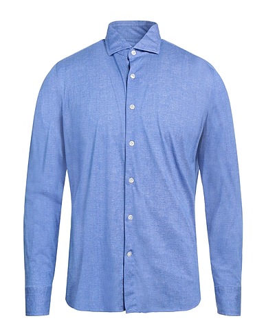 SONRISA Einfarbiges Hemd Blau 100% Baumwolle