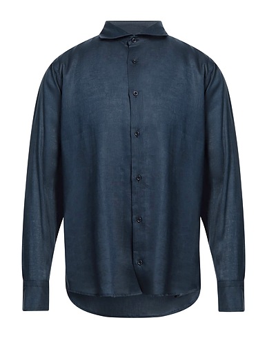 MARECHIARE Linen shirt Midnight blue 100% Linen