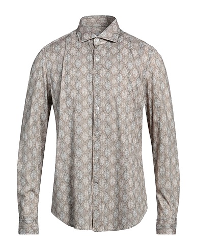 SONRISA Patterned shirt Khaki 100% Cotton