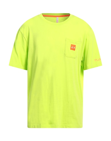 SUN 68 Basic T-Shirt VERDE LIME 100% Baumwolle