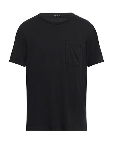 DONDUP Basic T-Shirt Schwarz 100% Baumwolle