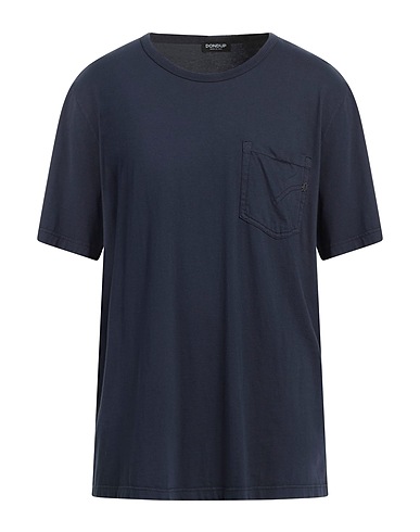 DONDUP Basic T-Shirt Navy blue 100% Cotton