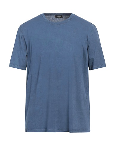 AROVESCIO Basic T-Shirt Taubenblau 100% Supima®