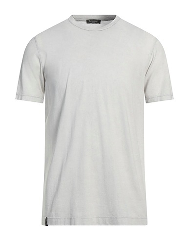 AROVESCIO Basic T-shirt Light grey 100% Supima®
