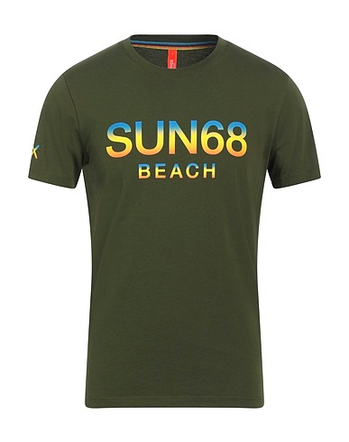 SUN 68 T-Shirt Militärgrün 100% Baumwolle