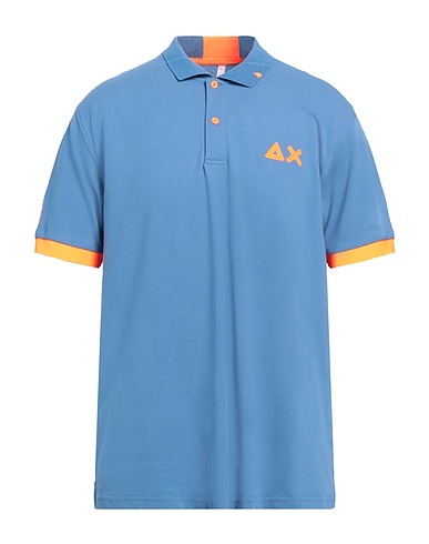 SUN 68 Polo Bleu-gris 95% Coton, 5% Élasthanne