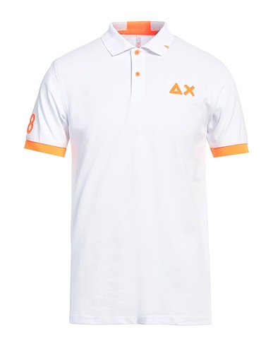 SUN 68 Poloshirt Weiß 95% Baumwolle, 5% Elastan