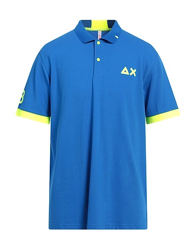 SUN 68 Polo Bleu électrique 95% Coton, 5% Élasthanne