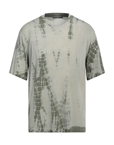 DANIELE FIESOLI T-shirt Military green 89% Cupro, 11% Elastane