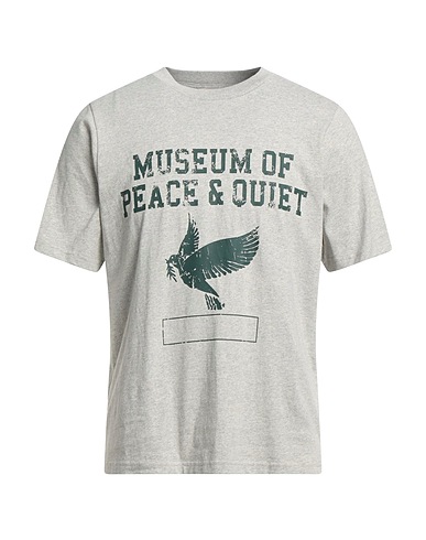MUSEUM OF PEACE & QUIET T-shirt Light grey 100% Cotton