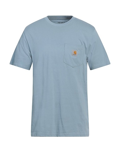 CARHARTT T-shirt Sky blue 100% Cotton