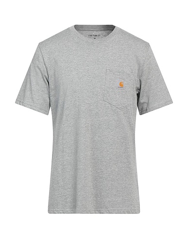 CARHARTT T-shirt Light grey 100% Cotton