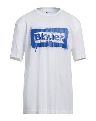 BLAUER. T-shirt White 100% Cotton