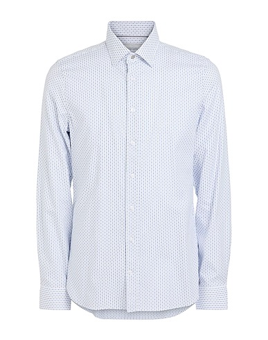 MICHAEL KORS MENS Hemd mit Muster Weiß 98% Baumwolle, 2% Elastan