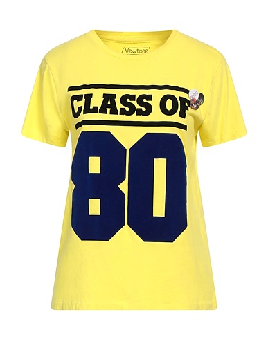 NEWTONE T-shirt Giallo 100% Cotone