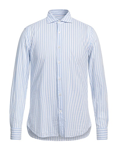 SONRISA ストライプ柄シャツ スカイブルー コットン 100%