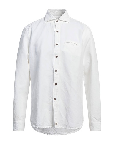 SONRISA Solid color shirt White 60% Cotton, 40% Linen