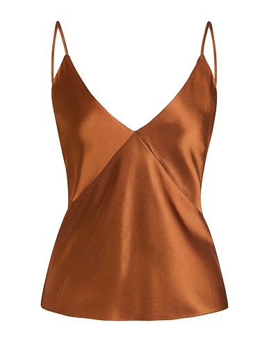 POMANDÈRE Camisole Brown 82% Acetate, 18% Viscose