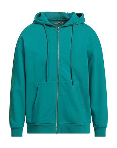 HAPPINESS Hooded sweatshirt Turquoise 100% Cotton