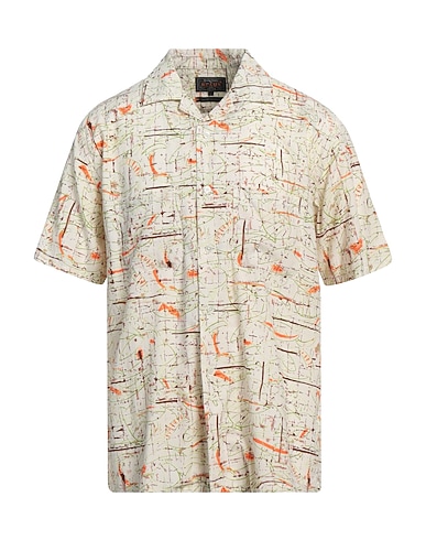 BEAMS Camicia fantasia 57% Rayon, 43% Cotone