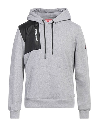 SPRAYGROUND Hooded track jacket  Light grey 100% Cotton, Polyester