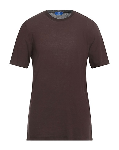 KIRED Basic T-shirt Chocolate brown 100% Cotton