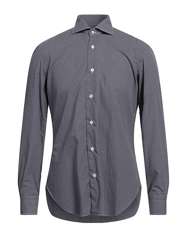 BARBA Napoli Patterned shirt Midnight blue 100% Cotton