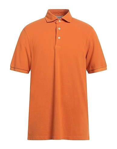LA FILERIA Polo shirt Orange 100% Cotton
